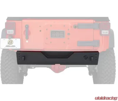 Bestop Matte Black HighRock 4x4 Rear Bumper w/ Modular Center Selection Jeep Wrangler 2007-2018 - 44940-01