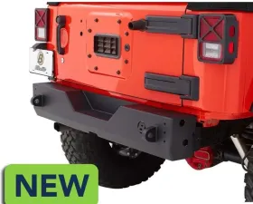 Bestop Matte Black HighRock 4x4 Rear Bumper End Caps Jeep Wrangler 2007-2018