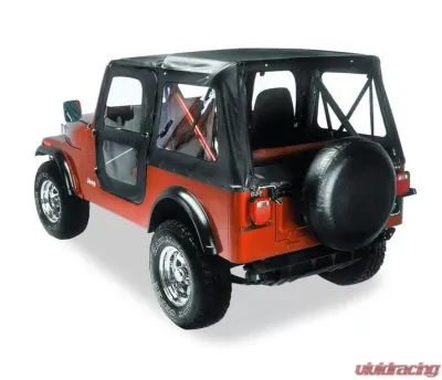 Bestop Black Crush Replace-A-Top for 1976-1986 Jeep CJ-7 with Clear Windows and Door Skins - 51118-01