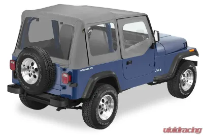 Bestop Charcoal/Gray Replace-A-Top for OEM Hardware Clear Windows w/ Door Skins Jeep Wrangler 1988-1995 - 51120-09