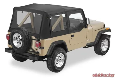 Bestop Black Denim Replace-A-Top for OEM Hardware Clear Windows w/ Door Skins Jeep Wrangler 1988-1995 - CLEARANCE - 51120-15