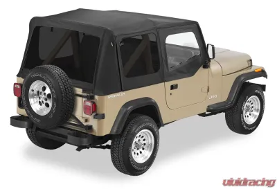 Bestop Black Denim Replace-A-Top for OEM Hardware Tinted Windows w/ Door Skins Jeep Wrangler 1988-1995 - 51123-15