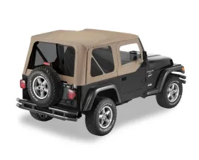 Bestop Dark Tan Replace-A-Top for OEM Hardware Tinted Windows w/ Door Skins Jeep Wrangler 1997-2002