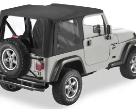 Bestop Black Denim Replace-A-Top for OEM Hardware Clear Windows w/o Door Skins Jeep Wrangler 1997-2002