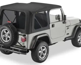 Bestop Black Denim Replace-A-Top for OEM Hardware Tinted Windows w/o Door Skins Jeep Wrangler 1997-2002