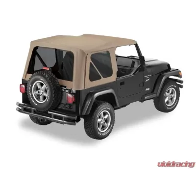 Bestop Dark Tan Replace-A-Top for OEM Hardware Tinted Windows w/o Door Skins Jeep Wrangler 1997-2002 - 51180-33