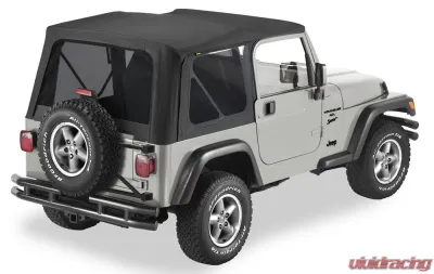 Bestop Black Diamond Replace-A-Top for OEM Hardware Tinted Windows w/o Door Skins Jeep Wrangler 2003-2006 - 51193-35