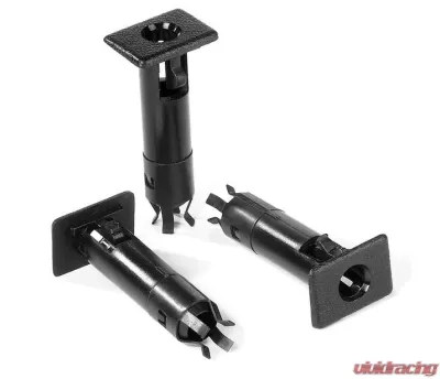 Bestop Black Door Pin Inserts Plastic Set Of 3 Boxed Jeep Wrangler 1987-2006 - 51246-01