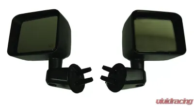 Bestop Black Mirror Replacement Set w/o Power Mirrors Jeep Wrangler 2007-2018 - 51260-01