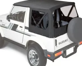 Bestop Black Denim Replace-A-Top for OEM Hardware Clear Windows Suzuki Samurai 1988-1994