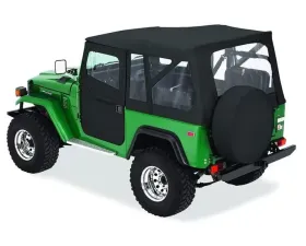 Bestop Black Crush Supertop Classic Soft Top w/ Clear Windows Toyota Land Cruiser 1964-1984