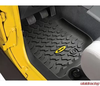 Bestop Black Front Floor Mats Jeep Wrangler 2007-2013 - 51500-01