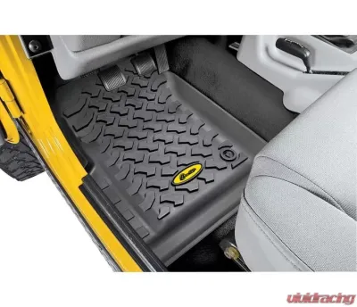 Bestop Black Front Floor Mats Jeep Wrangler 1997-2006 - 51509-01