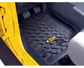 Bestop Black Front Floor Mats Jeep Wrangler 2014-2018