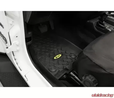 Bestop Black Front Floor Mats Jeep Gladiator | Wrangler 2018-2021 - 51514-01