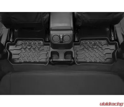 Bestop Black Rear Floor Mats Jeep Wrangler 2-Door 2018-2021 - 51516-01