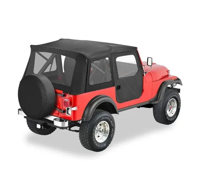 Bestop Black Denim Supertop Classic Soft Top Jeep CJ-5 1976-1983 - 51597-15