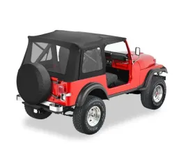 Bestop Black Crush Supertop Classic Soft Top Jeep CJ-7 | Wrangler 1976-1995