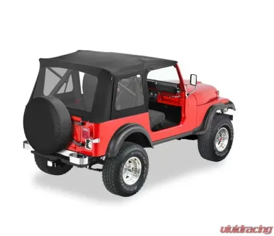 Bestop Black Denim Supertop Classic Soft Top Jeep CJ-7 | Wrangler 1976-1995 - 51599-15