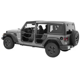 Bestop Matte Black Rear Element Doors Jeep Gladiator | Wrangler 2018-2021