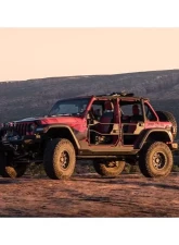 Bestop Matte Black Rear Element Doors Jeep Gladiator | Wrangler 2018-2021                                     - 51741-01 - Image 2
