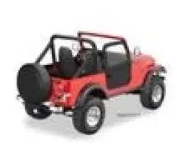 Bestop Black Denim Full 2-Piece Fabric Doors Toyota Land Cruiser 1964-1984