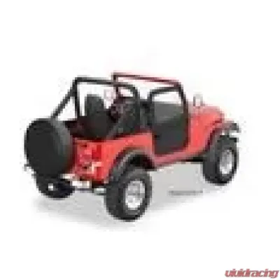 Bestop Black Denim Full 2-Piece Fabric Doors for 1964-1984 Toyota Land Cruiser - 51774-15