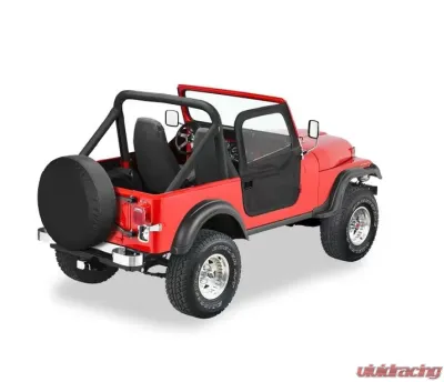 Bestop Black Crush Full 2-Piece Fabric Doors Jeep CJ-7 1976-1986 - 51778-01