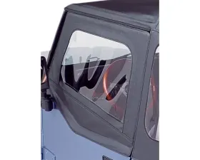 Bestop Black Crush Upper Fabric Half Doors Jeep Wrangler 1988-1995