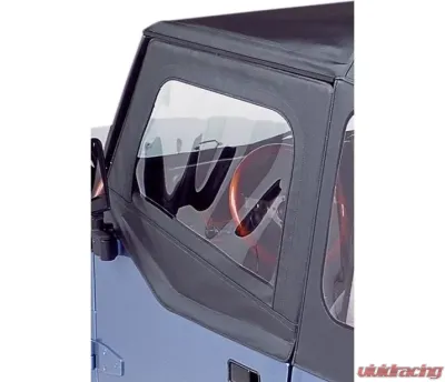 Bestop Black Crush Upper Fabric Half Doors Jeep Wrangler 1988-1995 - 51782-01