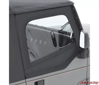 Bestop Black Denim Upper Fabric Half Doors Jeep Wrangler 1988-1995 - 51782-15