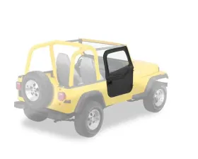 Bestop Black Crush Full 2-Piece Fabric Doors Jeep CJ-7 | Wrangler 1980-1995