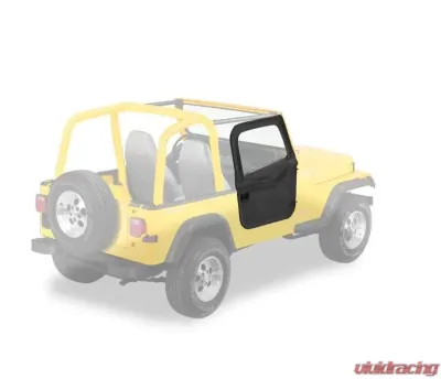 Bestop Black Denim 2-Piece Soft Doors for Jeep CJ-7 & Wrangler 1980-1995 - 51783-15