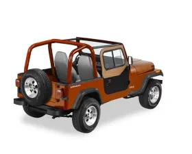 Bestop Spice Upper Door Sliders w/ Square Upper Rear Corner Jeep Wrangler 1988-1995