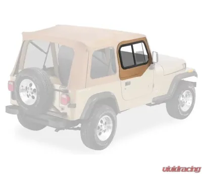 Bestop Spice Upper Door Sliders w/ Rounded Upper Rear Corner Jeep Wrangler 1988-1995 - 51786-37