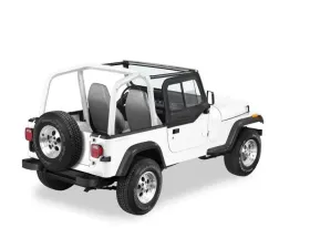 Bestop Black Denim Upper Door Sliders Jeep Wrangler 1997-2006