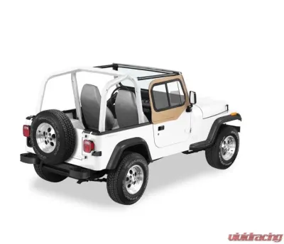 Bestop Dark Tan Upper Door Sliders Jeep Wrangler 1997-2006 - 51787-33