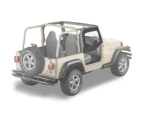 Bestop Black Denim Upper Fabric Half Doors Jeep Wrangler 1997-2006