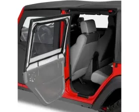 Bestop Black Diamond Element Upper Fabric Half Doors Jeep Wrangler 1997-2006