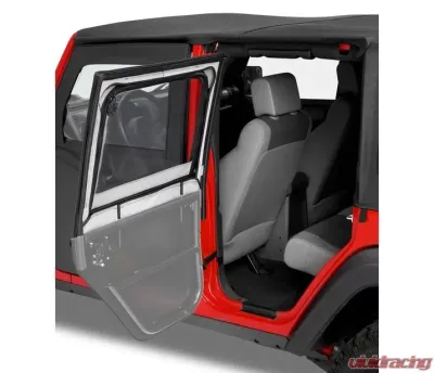 Bestop Black Diamond Element Upper Fabric Half Doors Jeep Wrangler 1997-2006 - 51793-35