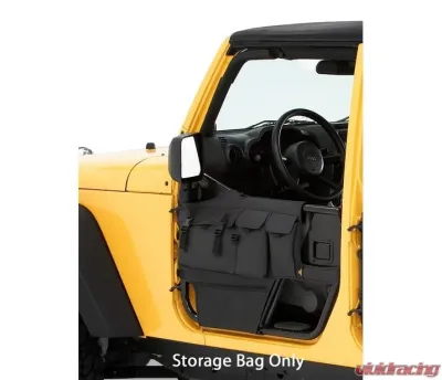 Bestop Black Denim Element Door Storage Panels Jeep CJ-7 | Wrangler 1976-1995 - 51812-15