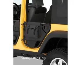 Bestop Black Diamond Rear Element Door Storage Panels Jeep Wrangler 4-Door 2007-2018