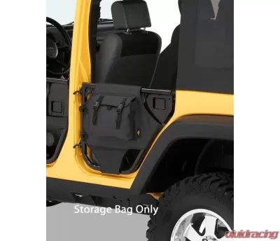 Bestop Black Diamond Rear Element Door Storage Panels Jeep Wrangler 4-Door 2007-2018 - 51814-35