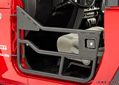 Bestop Matte Black Front Element Doors Jeep Wrangler 2007-2018 - 51826-01