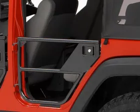 Bestop Matte Black Rear Element Doors Jeep Wrangler 4-Door 2007-2018