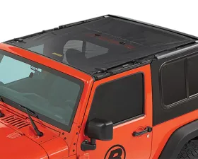 Bestop Mesh Sun Extended Safari Style Bikini Top Jeep Wrangler 2-Door 2007-2018