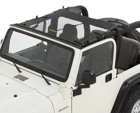 Bestop Mesh Sun Standard Targa Style Bikini Top Jeep Wrangler 1997-2006