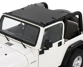Bestop Black Diamond Sun Standard Targa Style Bikini Top Jeep Wrangler 1997-2006