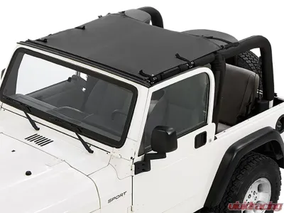 Bestop Black Diamond Sun Standard Targa Style Bikini Top Jeep Wrangler 1997-2006 - 52403-35