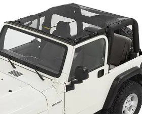 Bestop Mesh Sun Extended Safari Style Bikini Top Jeep Wrangler 1997-2006